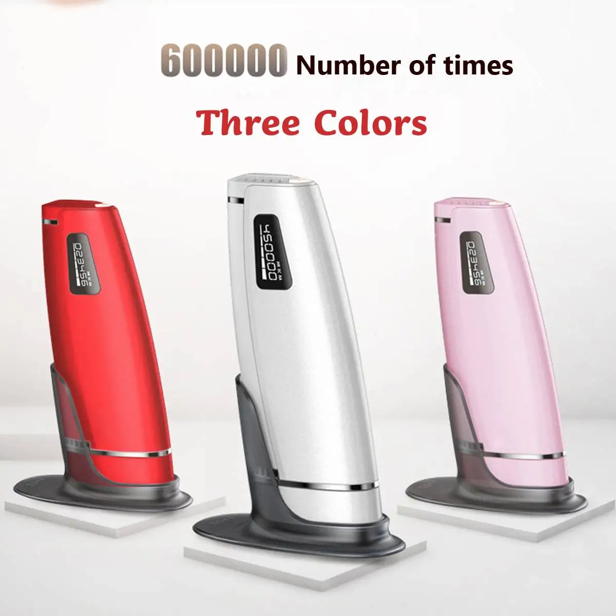 

450K Flash IPL Epilator Permanent Hair Removal LCD Display Depilador Laser 5 Levels Bikini Trimmer Armpit Hair Removal Machine