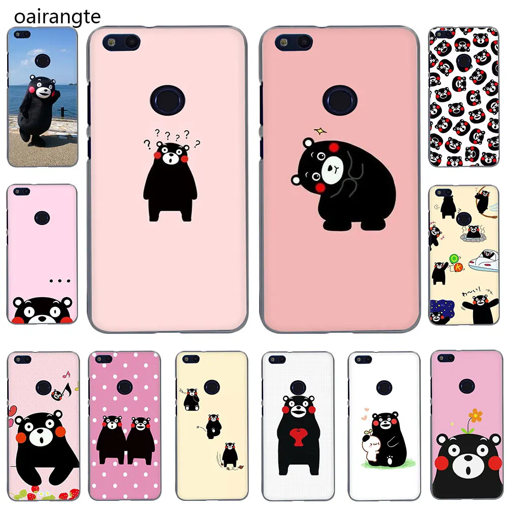 

Japan Kawaii Kumamon lovely Bear Hard Phone Case for Huawei Honor 20 Play 6 7 8 A C Pro 2GB/3GB 7C 5.99in 7 9 10 X Lite