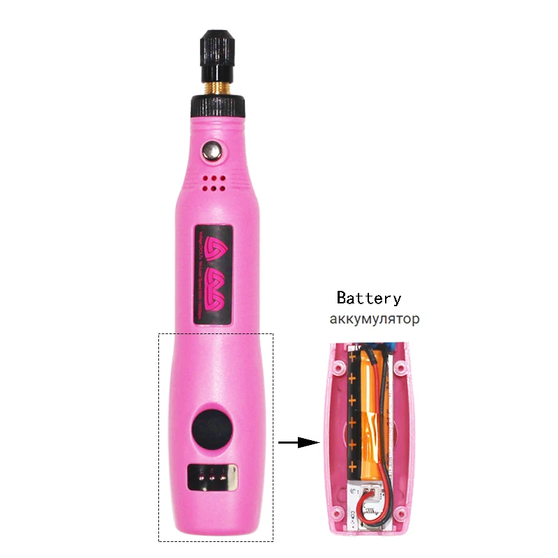 Electric Nail Drill USB interface rechargeable battery three-speed adjustment Nail Art File Nail Drill Bits Sanding Nail Tools Electric Nail Drill USB interface rechargeable battery three-speed adjustment Nail Art File Nail Drill Bits Sanding Nail Tools