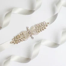 Свадебные платья пояс, свадебный пояс, роскошный со стразами пояс невесты, белый цвет слоновой кости Коралл Свадебные ремни и пояса, мини стиль