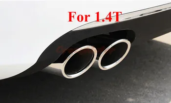 

For VW Volkswagen Jetta 6 MK6 2012-2015 1.4T Stainless Steel Rear Exhaust Muffler Tip End Pipe Car Styling