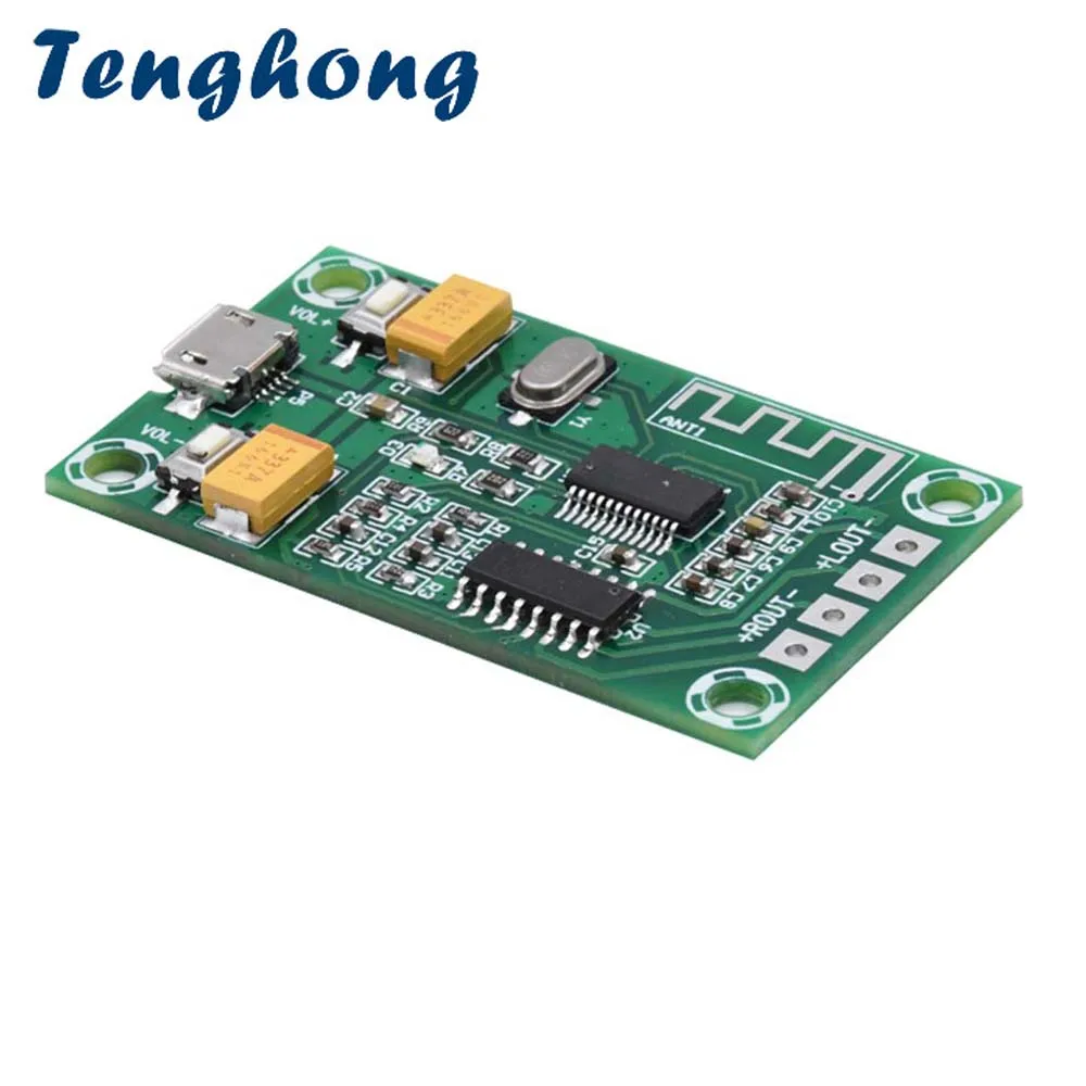 

Tenghong Bluetooth Digital Audio Amplifier Board PAM8403 3W*2 Stereo Dual Channel Amplificador Module DC5V Android USB Supply
