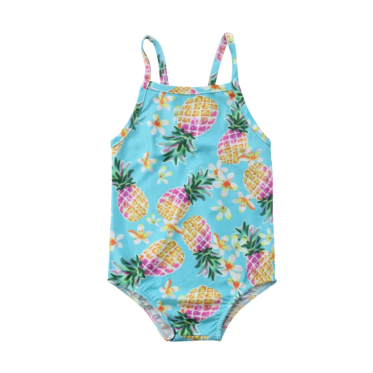 Toddler Baby Kids Girls Pineapple Swimsuit Swimwear Ruffle Bikini