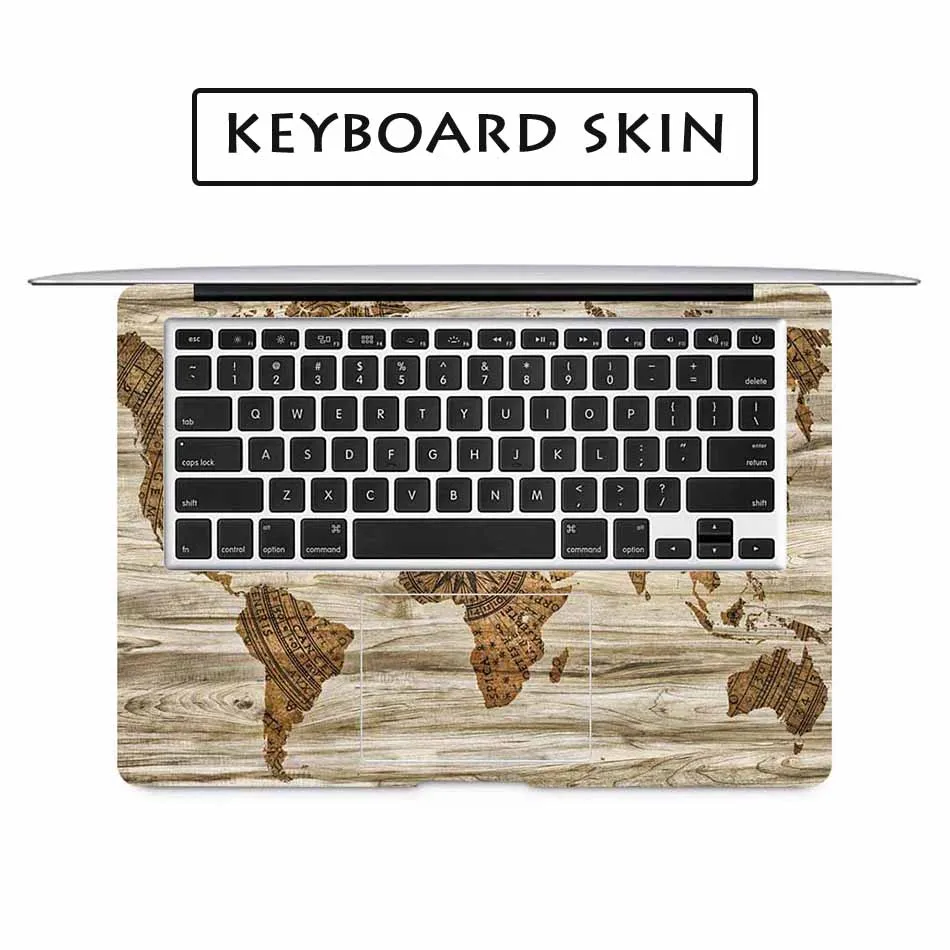 Дерево Карта мира полное покрытие наклейка для ноутбука Apple Macbook Pro Air Retina 11 12 13 15