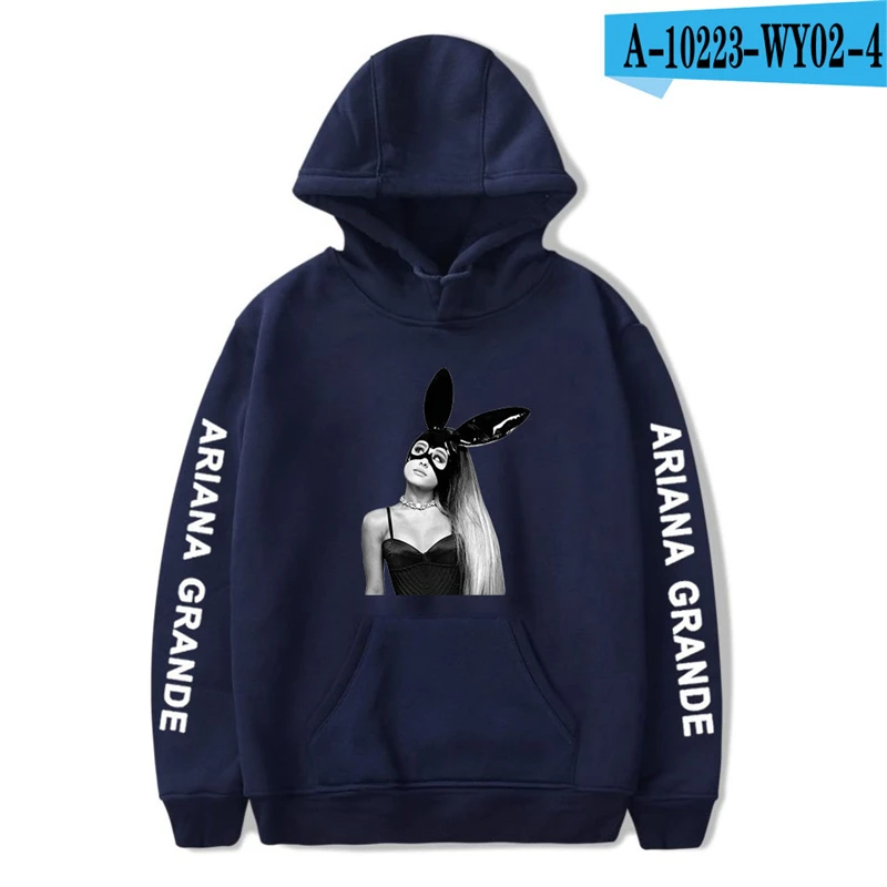 Ariana Grande Sweatshirt Popular Singer Cotton Long Sleeve Oversized Hoodies Women Streetwear Kpop Clothing Harajuku Pink Female Ariana Grande Sweatshirt Popular Singer Cotton Long Sleeve Oversized Hoodies Women Streetwear Kpop Clothing Harajuku Pink Female