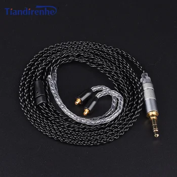 

DIY MMCX Cable for Shure SE215 SE425 SE535 SE846 Earphone Upgrade Silver-plated Copper Headphone Wire for iPhone Android IOS
