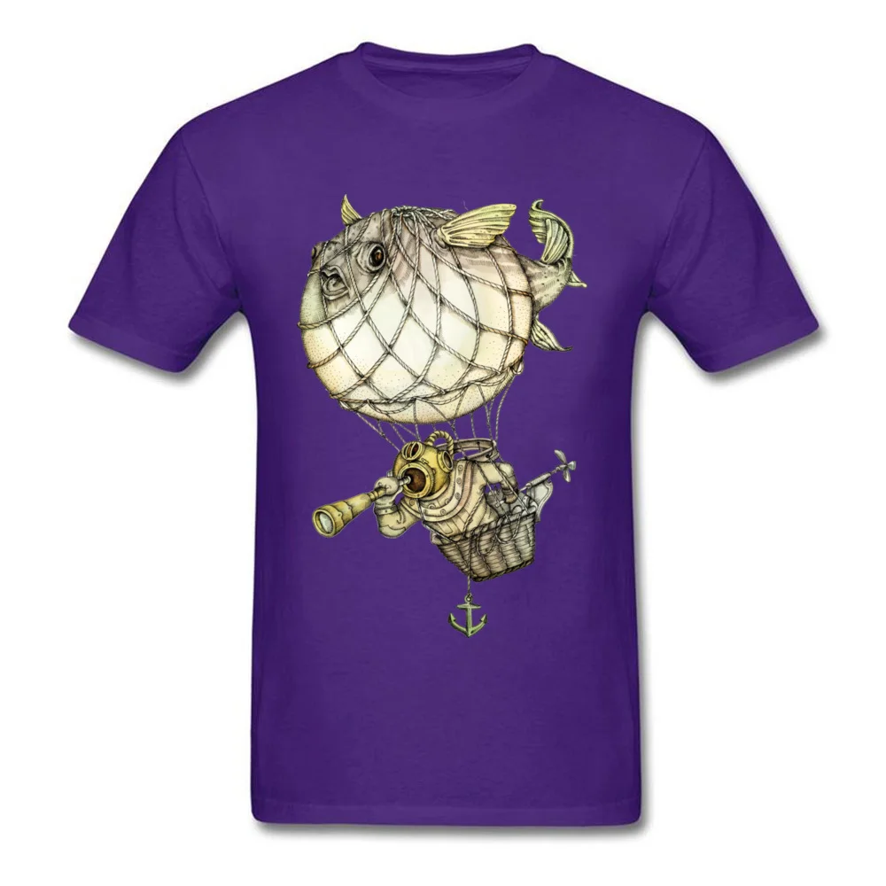 Design T-Shirt Oversized Crewneck blowfish Cotton Men Tops & Tees Custom Short Sleeve Tee Shirts Top Quality blowfish purple