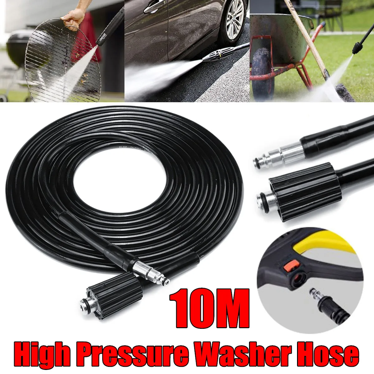 Buy 10 Meters Washing Tube High Power Pressure Washer Water Cleaning Hose