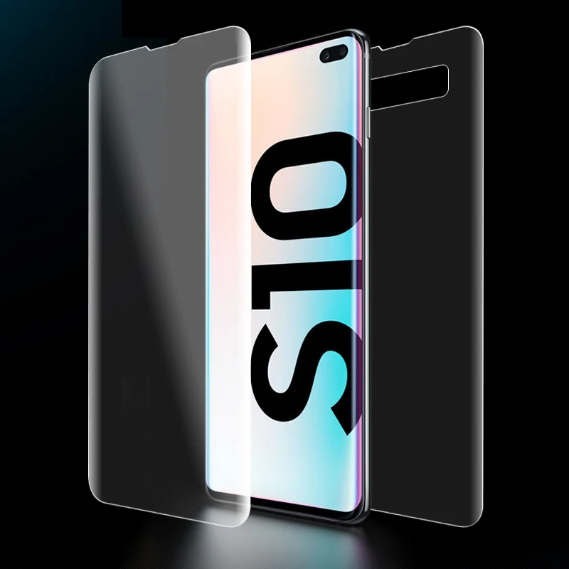 9D мягкая Гидрогелевая пленка для samsung Galaxy S10 Plus S10e S10 Lite, защита экрана, полное покрытие, передняя задняя камера, пленка(не стекло