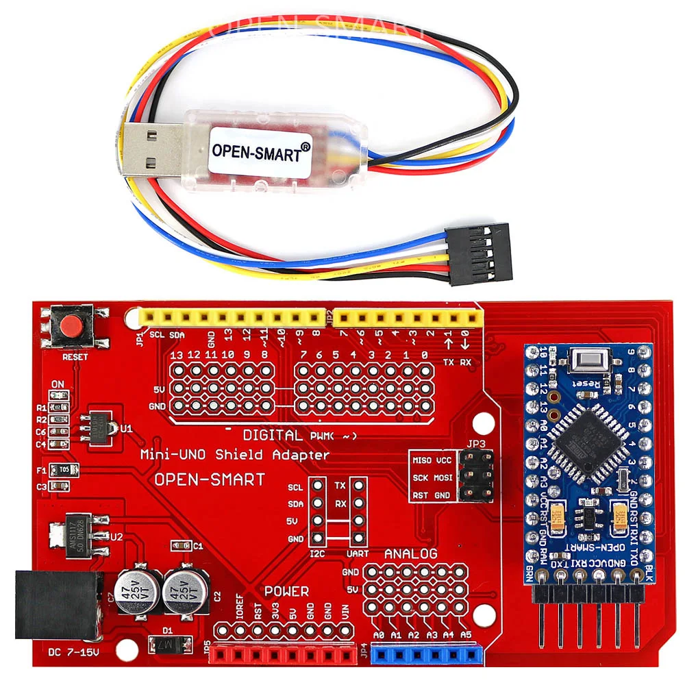 Pro Mini ATmega328P Board + Pro Mini UNO Shield Adapter + CH340G USB to TTL Programmer easy to upload sketch to Arduino Pro Mini Pro Mini ATmega328P Board + Pro Mini UNO Shield Adapter + CH340G USB to TTL Programmer easy to upload sketch to Arduino Pro Mini