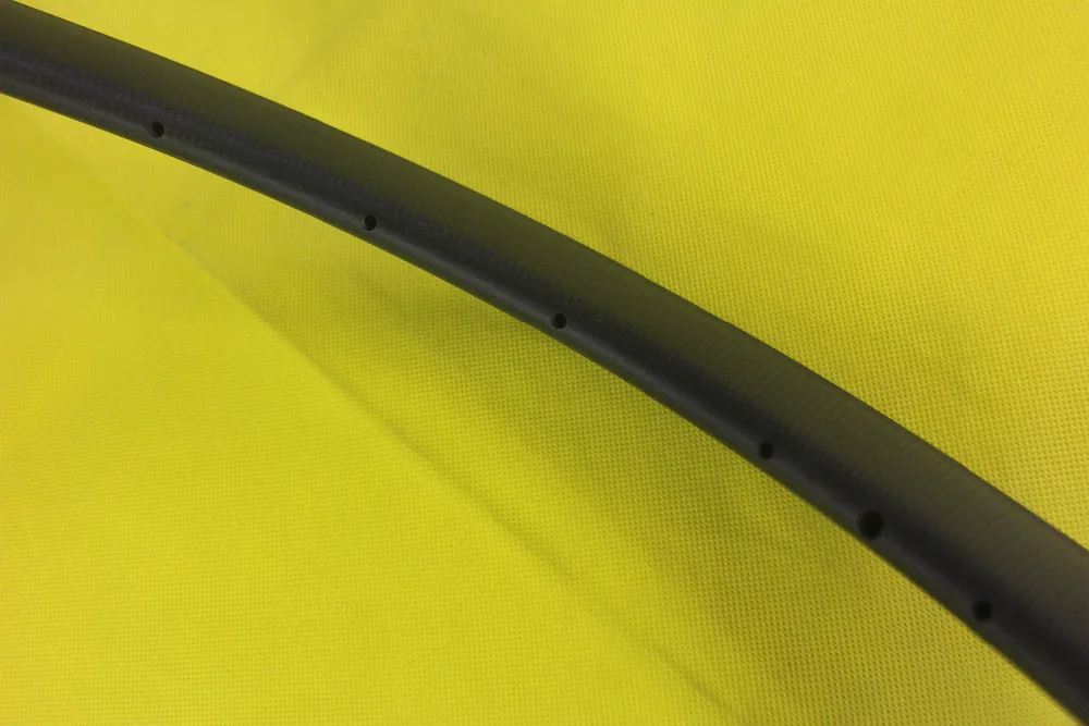 Discount 700c 60mm clincher road bike carbon rim 23mm width 60C 24 holes 3K matte 24H Japan Toray carbone fiber basalt braking track 2