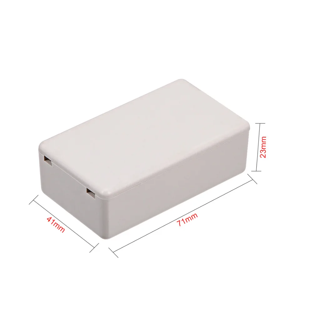 Uxcell ABS Электронный пластик DIY Распределительная проектная коробка 70x45x18 мм/71x41x23 мм