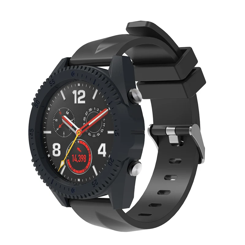 SIKAI PC защитный чехол для huawei GT Watch Movement, крепкий чехол для huawei Smartwatch, аксессуары, легко установить чехол - Цвет: Black