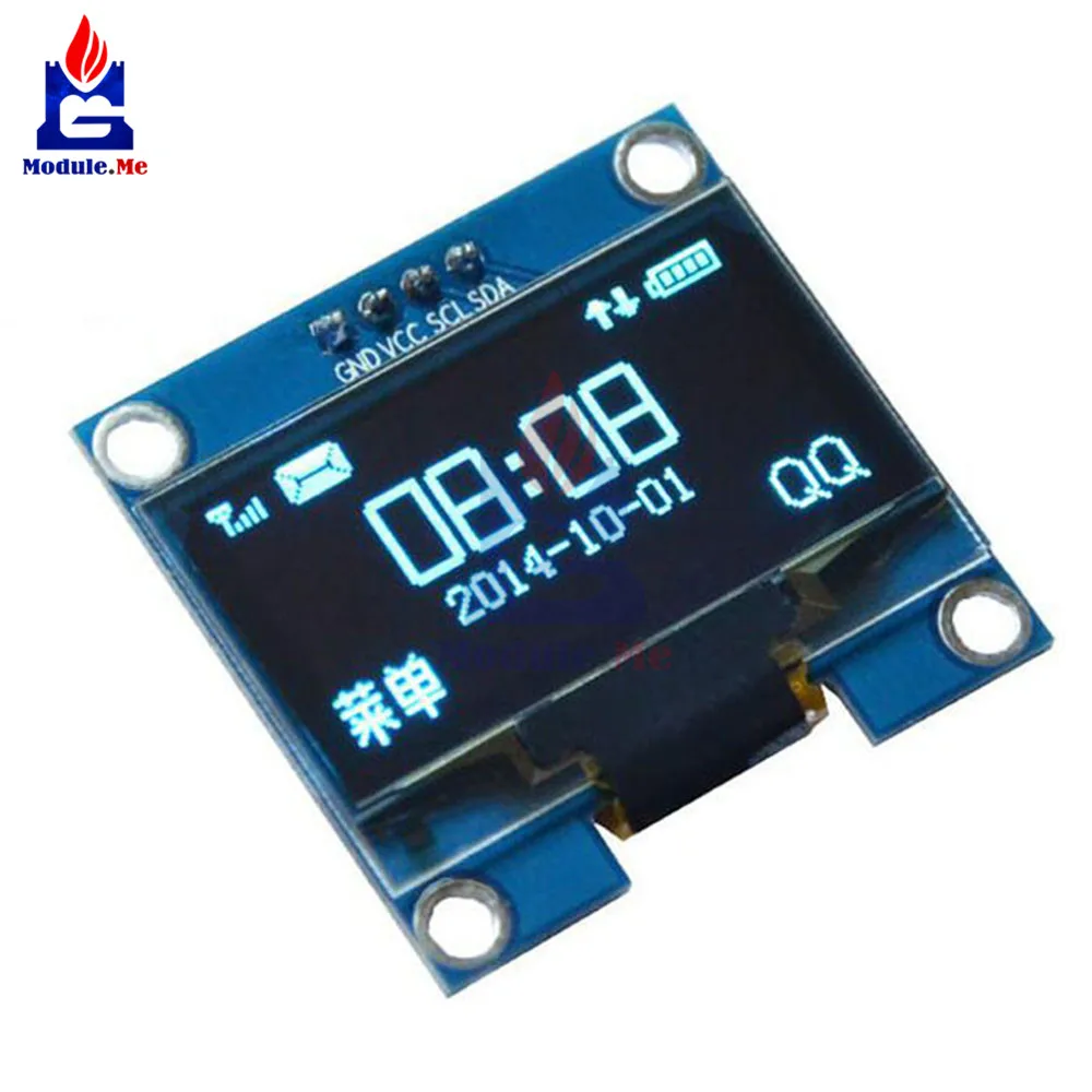 Синий 4PIN 1,3 "1,3 дюймов IIC I2C серийный 128x64 SSH1106 OLED ЖК-дисплей Экран дисплея модуль для Arduino 12864 ЖК-дисплей Экран доска 4 PIN