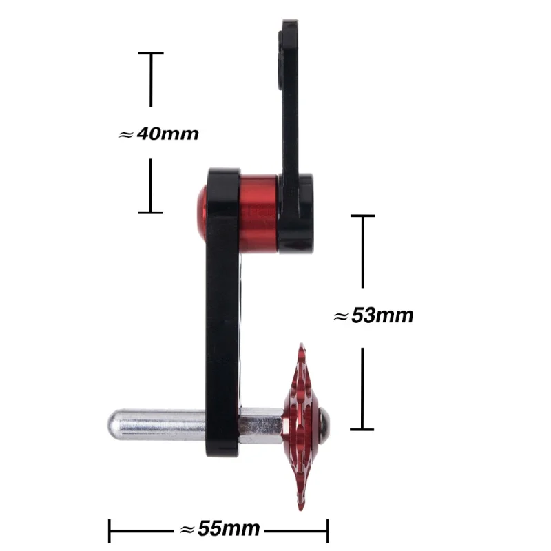 Sale 120x54mm Aluminium Alloy Cycling Single Speed Chain Tensioner MTB Bicycle Chain Replacement Prevent Chain Falling Off 5