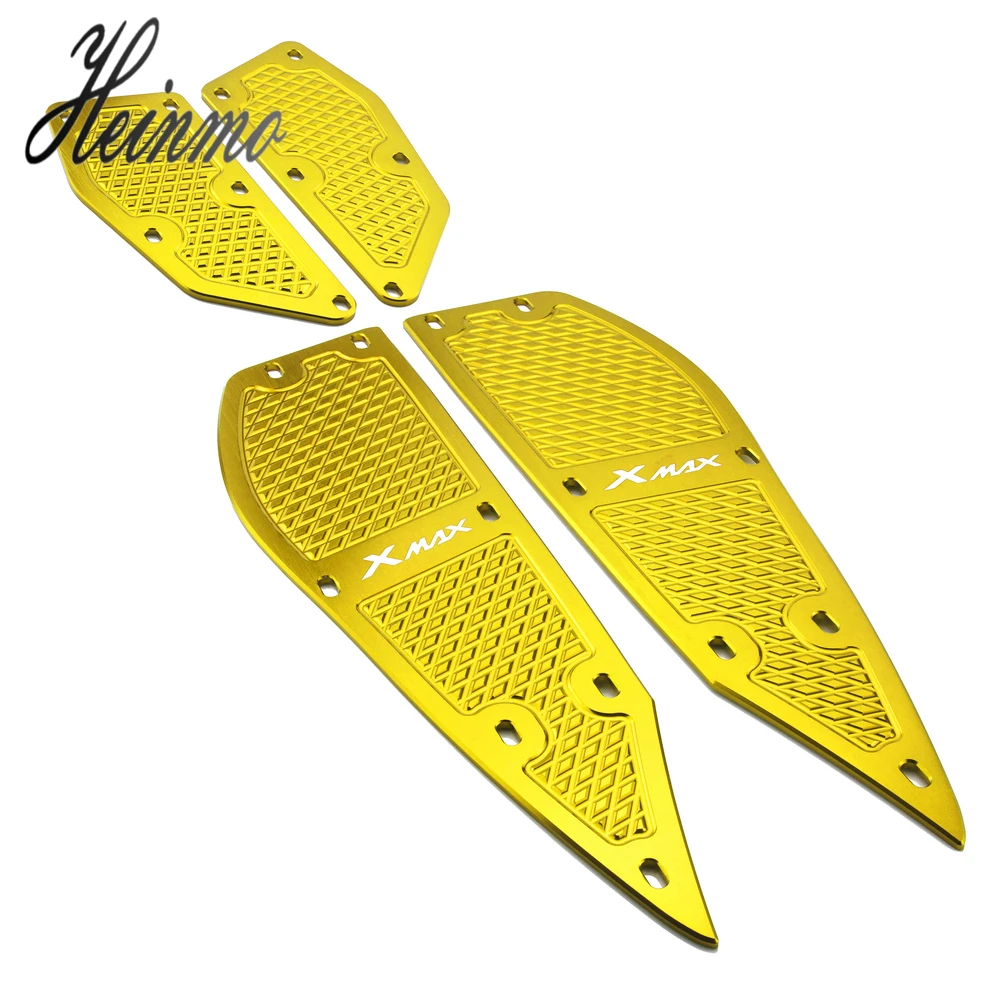 With Logo For YAMAHA Foot Pegs plate Footrest Step pads For Yamaha XMAX X-MAX 250 300 Motorcycle Accessories High Quality CNC (3)