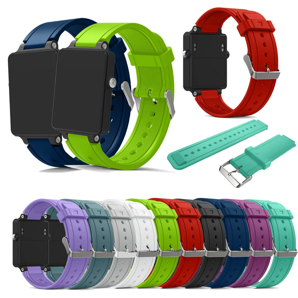 

New Silicone Sport Watch Band Strap For Garmin Vivoactive Acetate Smart watch Ruuber Replacement Wrist Strap Sport Bracelet Band