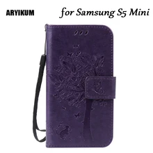 ARYIKUM для samsung Galaxy S5 Mini Duos G800F G800H SM-G800F SM-G800H из искусственной кожи силиконовая задняя крышка для samsung S5 Mini S5Mini