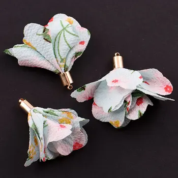 

30mm Mix Bead Cap Flower Tassels Jewelry Accessories/jewelry Findings For Jewelry Diy Making Bracelet Necklace Earrinng 50pcs