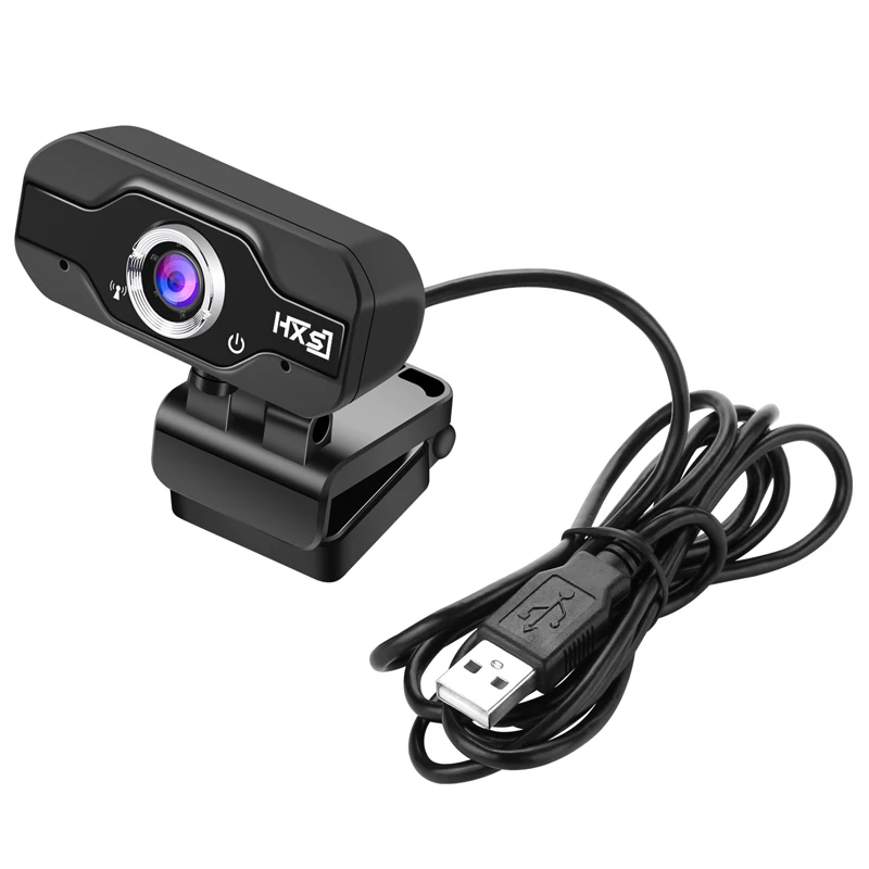 HXSJ S50 USB веб-камера HD 1MP Компьютерная камера Веб-камеры встроенный звукопоглощающий микрофон 1280*720 динамическое разрешение - Цвет: Черный