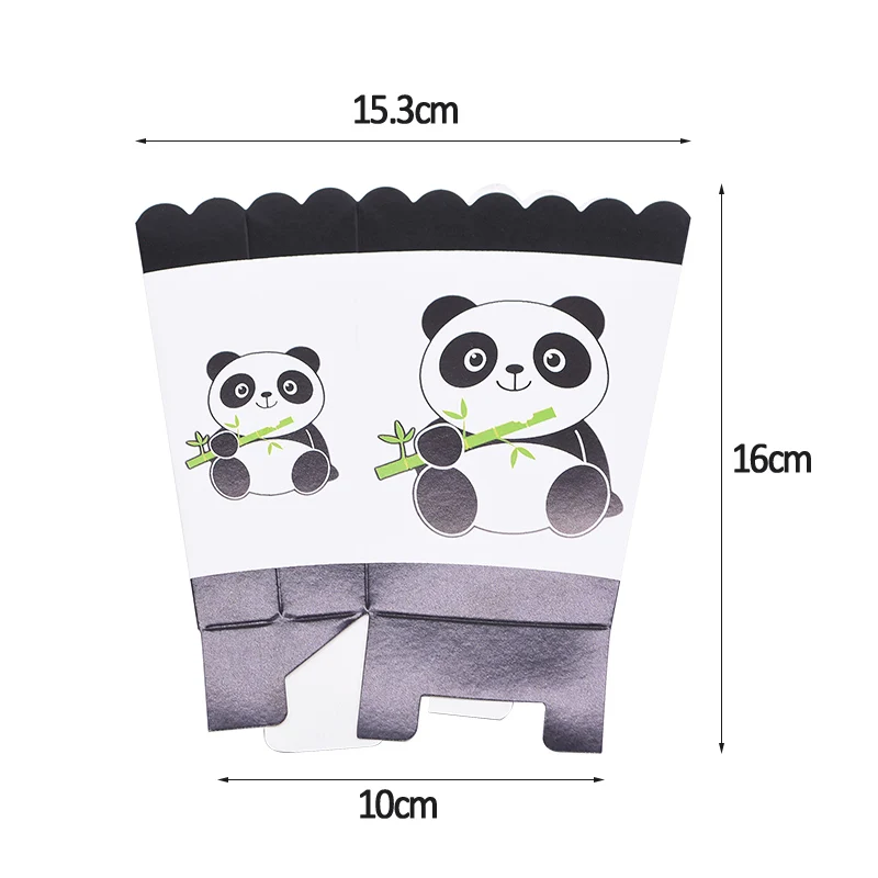 Тематическое украшение в виде панды для детского дня рождения, воздушный шар, соломенный мешок для конфет, одноразовая посуда для детского душа, вечерние принадлежности в виде панды