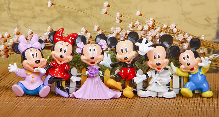 6pcs/Lot Mickey Mouse Anime Figure Set Minnie Mouse Plastic Toys Pvc Action Figure Set Kids Toys Baby Gift For Boys Girls 6pcs/Lot Mickey Mouse Anime Figure Set Minnie Mouse Plastic Toys Pvc Action Figure Set Kids Toys Baby Gift For Boys Girls