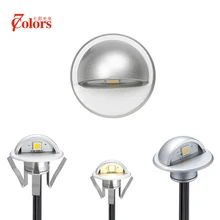 DHL,, 30 шт./лот светодиодный настенный светильник, светодиодный светильник, садовый подножки, светильник для индикации в ночное время, 12 В, 0,4 Вт, 10 лм, светильник для лестницы