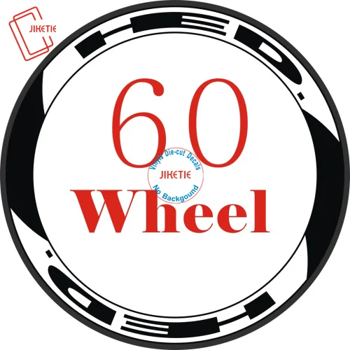 Контурный шрифт HED дорожный велосипед 700c наклейки колеса обод колеса велосипед наклейки колеса велосипед водонепроницаемые виниловые наклейки - Цвет: 60mm wheel
