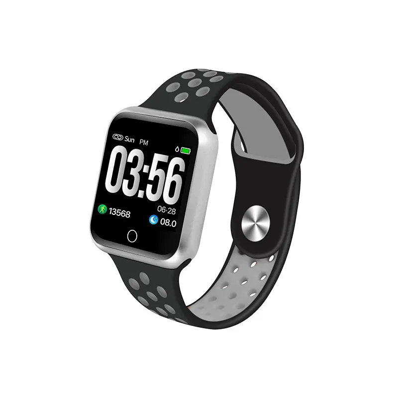 VERYFiTEK S226 Smart Watch Blood Pressure Heart Rate Monitor IP67 Fitness Bracelet Watch Women Men Smartwatch for IOS Android - Цвет: Silver Black Grey