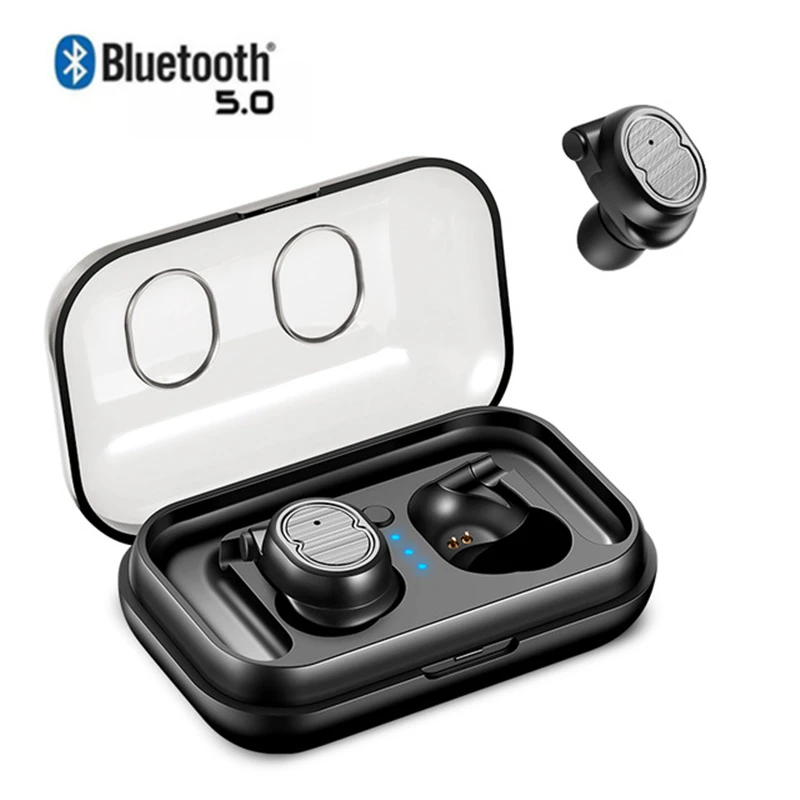 TWS Bluetooth Earphone True Wireless Earbuds 5 0 Bluetooth Headphones Touch Control Headset with Mic for iPhone Xiaomi