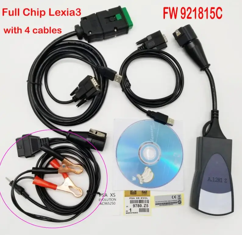 sku pp2000- lexia3-LEXIA-3 DIAGNOSTICT TOOL-With-4-CABES 1