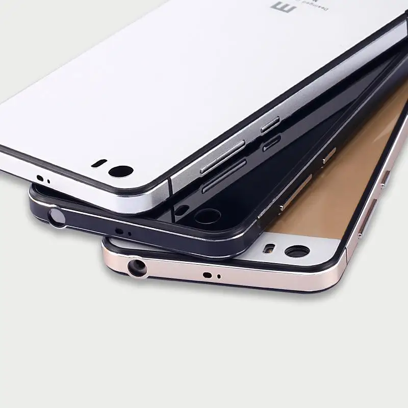 Чехол для Xiaomi Mi5 роскошная алюминиевая рамка и закаленное стекло задняя крышка mi5