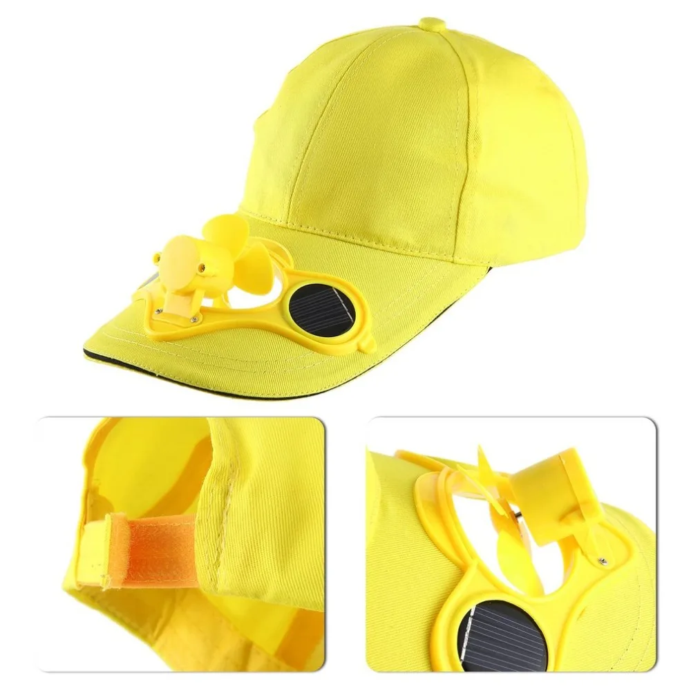 Солнечная энергия ed бейсбольная кепка вентилятор шляпа для мужчин и женщин летняя кепка s с солнечный энергия солнца крутая вентилятор энергосберегающая без батареек пляжные шляпы