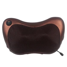 Neck Relaxation Pillow Car Home Dual-use Massage Devices Shiatsu Massager with Heat 4 Deep-Kneading Massage Balls Electric #HP