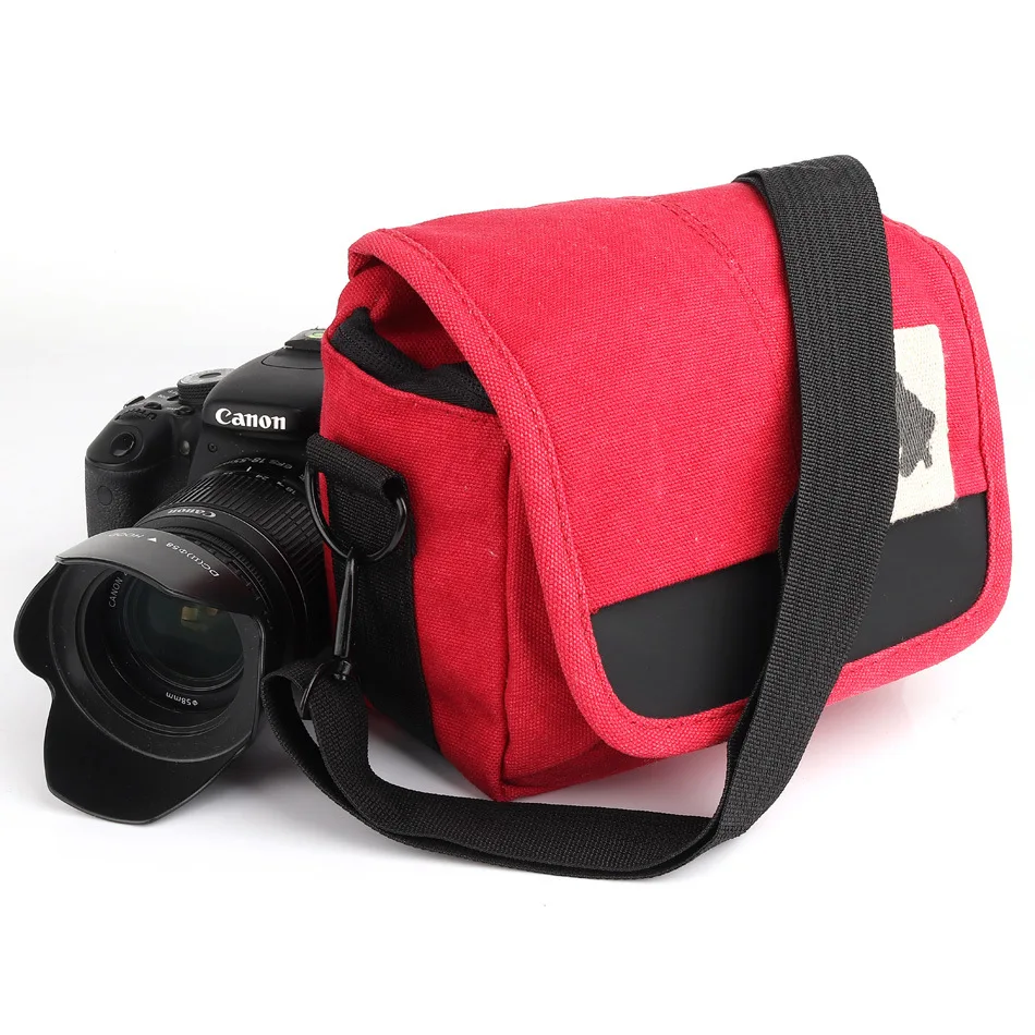 DSLR сумка через плечо для камеры weivepro, Холщовая Сумка для зеркальной фотокамеры, чехол для объектива, противоударные сумки для цифровой камеры для Olympus PEN PEN-F E-PL8