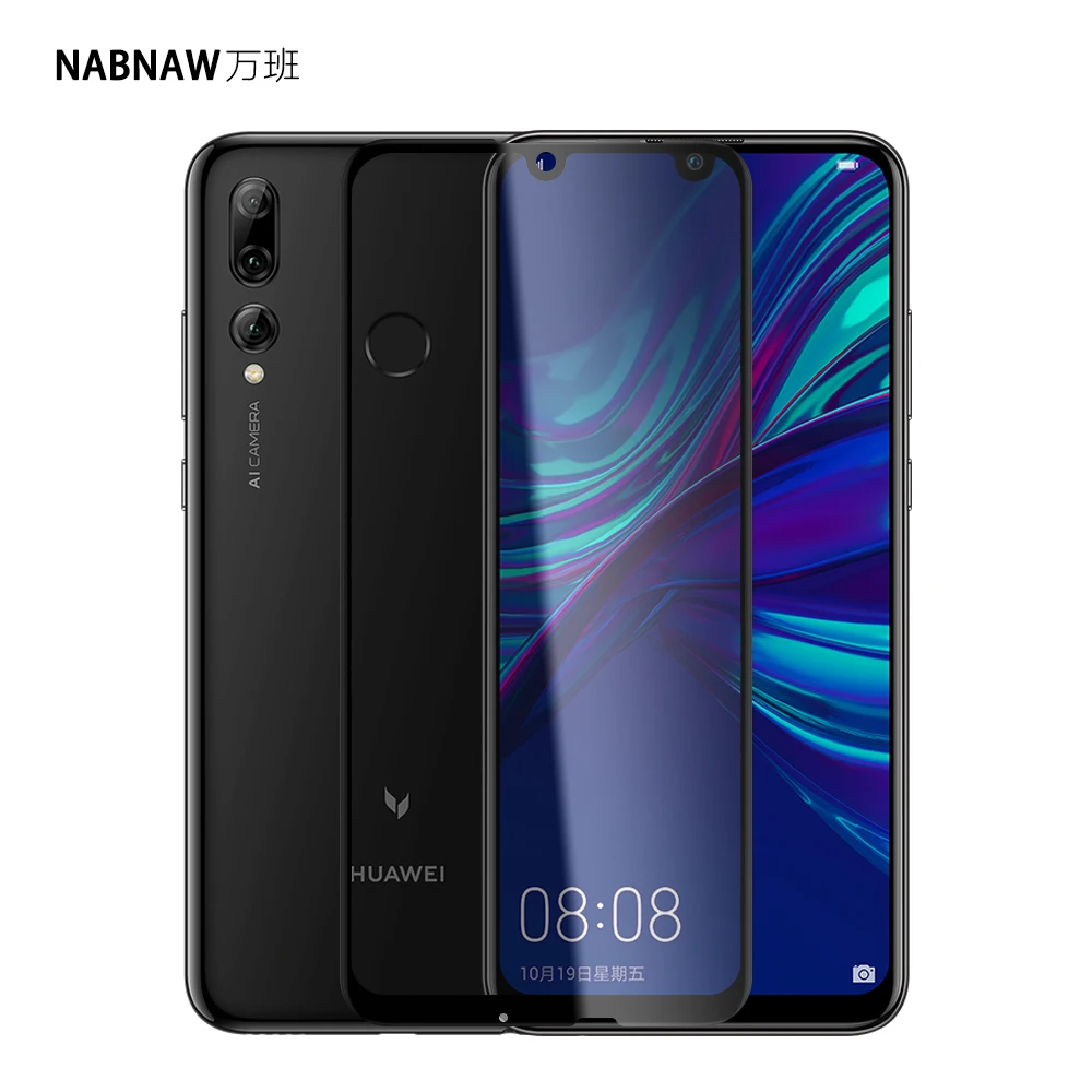 

NABNAW 2 Pieces Full Glue Fit Screen Protector Full-screen Tempered Glass for HUAWEI Mate 30 lite 9H Ultra Clear Scratch Proof