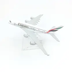 1/400 масштаб самолета Airbus A380 Эмираты 16 см сплава самолета Модель игрушки Для детей подарок для коллекции