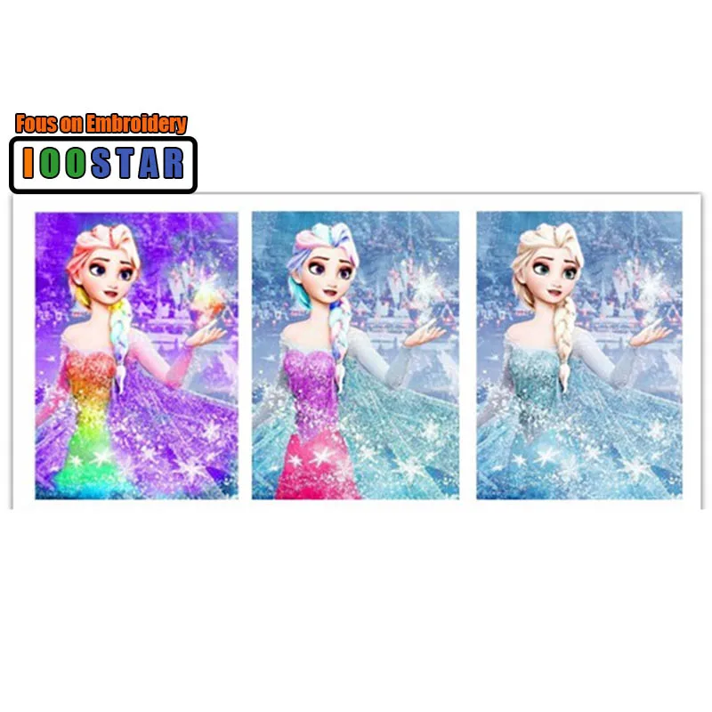 

Diamond Embroidery Cartoon Frozen Princess Diamond Cross Stitch Crystal Full Diamond Sets Diy Diamond Painting Kits rhinestones