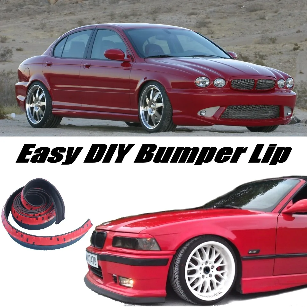 Trim Design Splitter Bumper Lip Deflector For Jaguar X-Type X Type