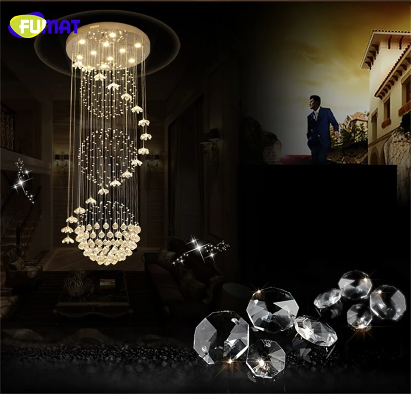 FUMAT Crystal Flower Ceiling Lamp