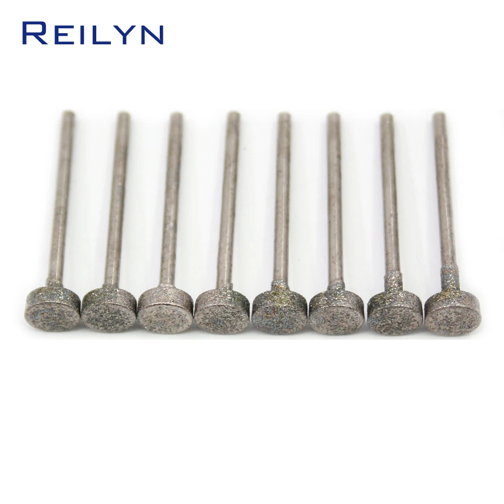 Алмазная абразивная насадка с плоским концом и хвостовиком 2 35 мм|2.35mm shank|head headhead flat |