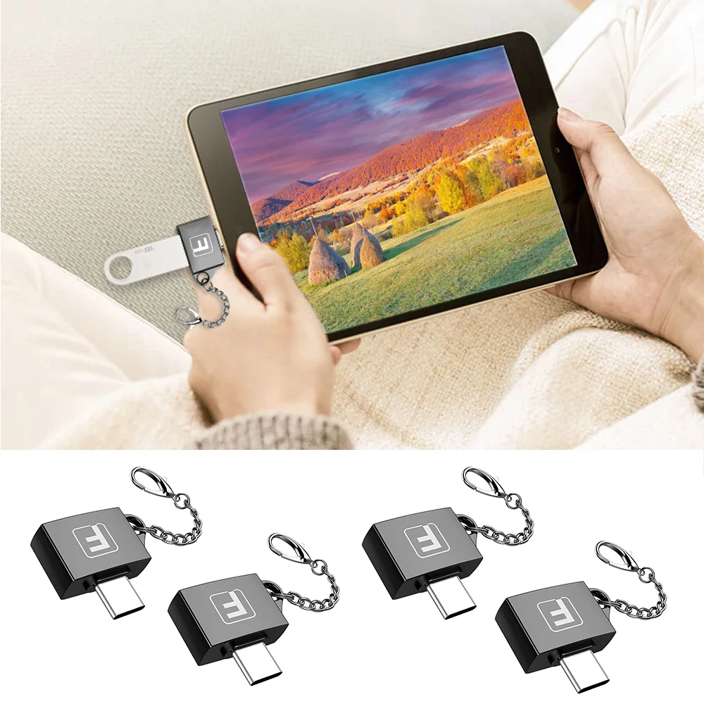 

Elisona 4PCS 5GBPS USB Type-C to USB 3.0 OTG Type C Adapter Converter For MacBook Pro Samsung Galaxy Note 8 S8 S 8 Google Pixel