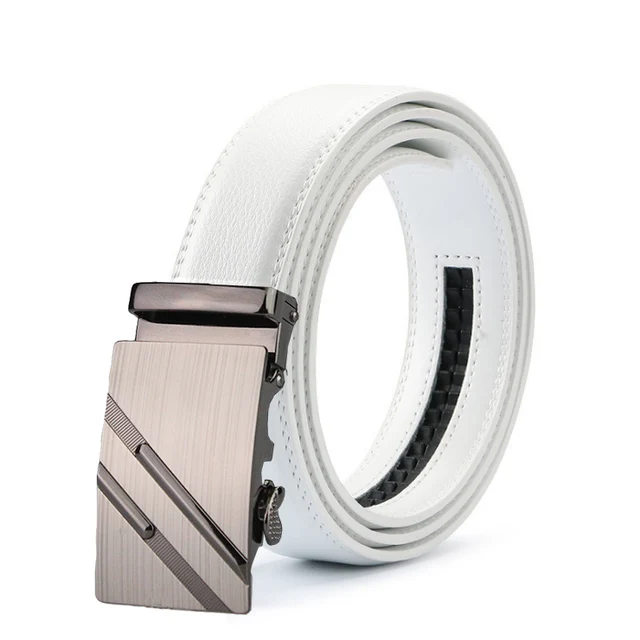 mens white designer belt