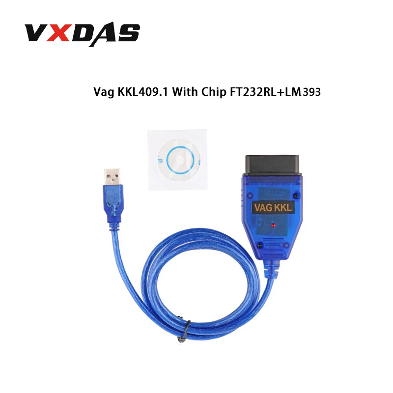 VXDAS ККЛ 409,1 Адаптер VAG USB кабель автомобиль-детектор OBDII сканер Интерфейс OBD2 инструмент диагностики для Audi Seat Volkswagen