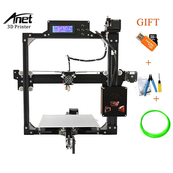 Anet A2 i3 3D-принтеры акриловая рамка последним Reprap Prusa i3 DIY Kit с комплектом инструментов Impressora, ЖК-дисплей 10 м нити - Цвет: A2-12864