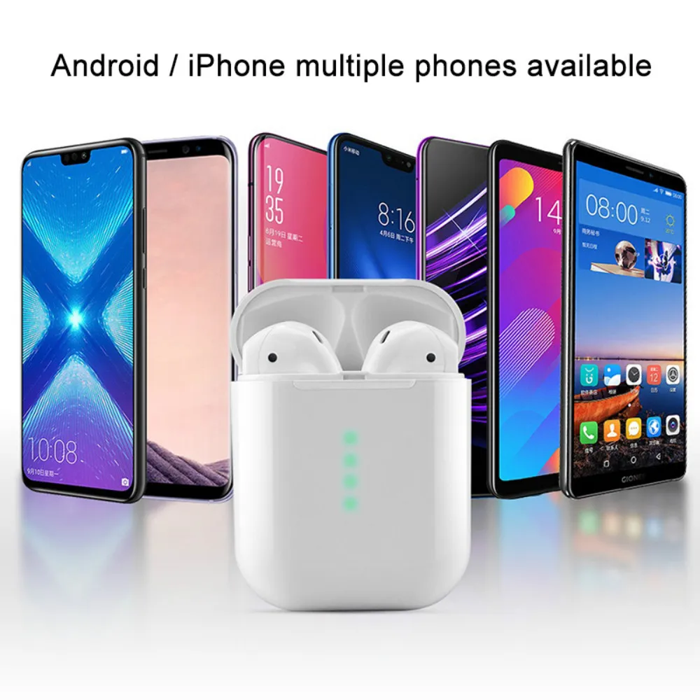 

i10 tws Wireless Bluetooth5.0 Earphone Stereo Earbud Headset With Charging Box For Iphone Xiaomi All Smart Phone Binaural call