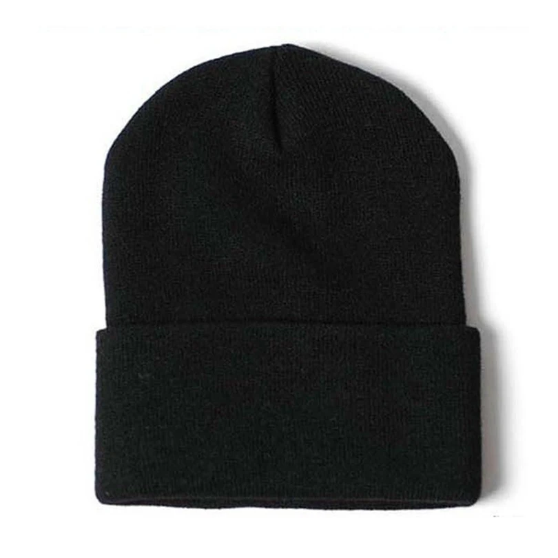 Черные шапки в стиле хип-хоп с вышитым крестом в стиле панк; вязаные шапки Skullies Beanies для женщин; хипстерские Повседневные вязаные шапки унисекс