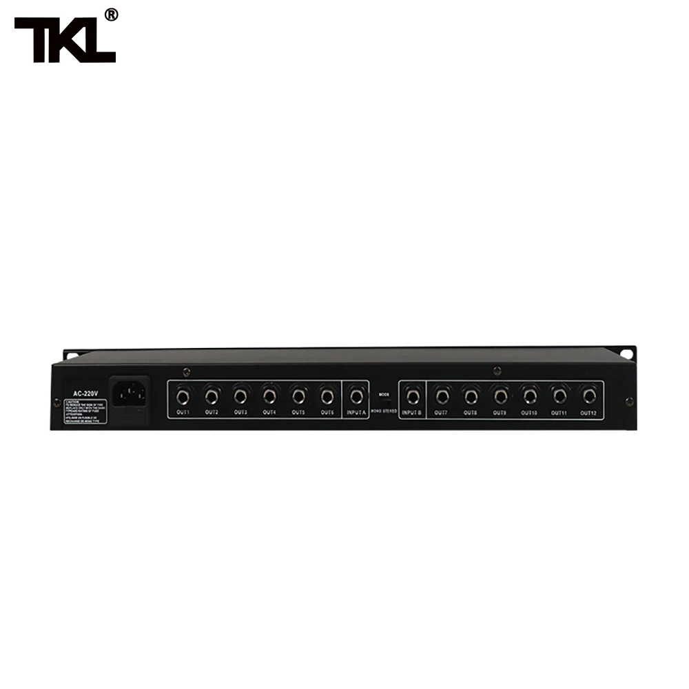 US $89.55 TKL FS206 Professional Equipment Stereo Mono Audio Signal Splitter Amplifier Distributor 2 In 10 Out XLR For Stage