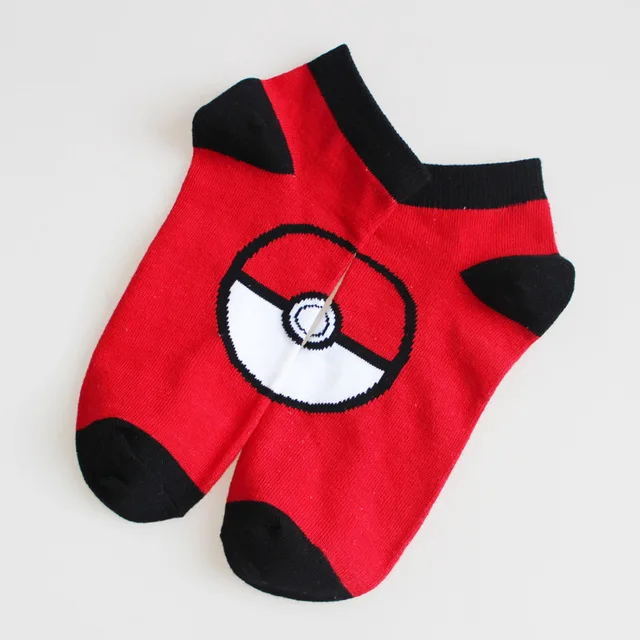 60 пар Pokemon Go Pocket Monster Socks Blastoise Пикачу чармандер прошитый узор невидимое нескользящее покрытие женские носки - Цвет: C