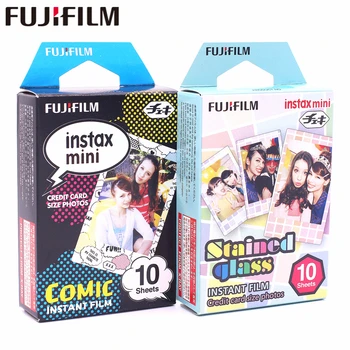 

Fujifilm 20 sheets Instax Mini Stained glass + Comic Instant Film photo paper for Instax Mini 8 7s 25 50s 90 9 SP-1 SP-2 Camera